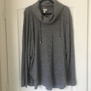 Plus Size Cowl Neck Shirt